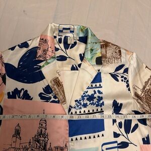 Tropical Print Men's Casual Shirt